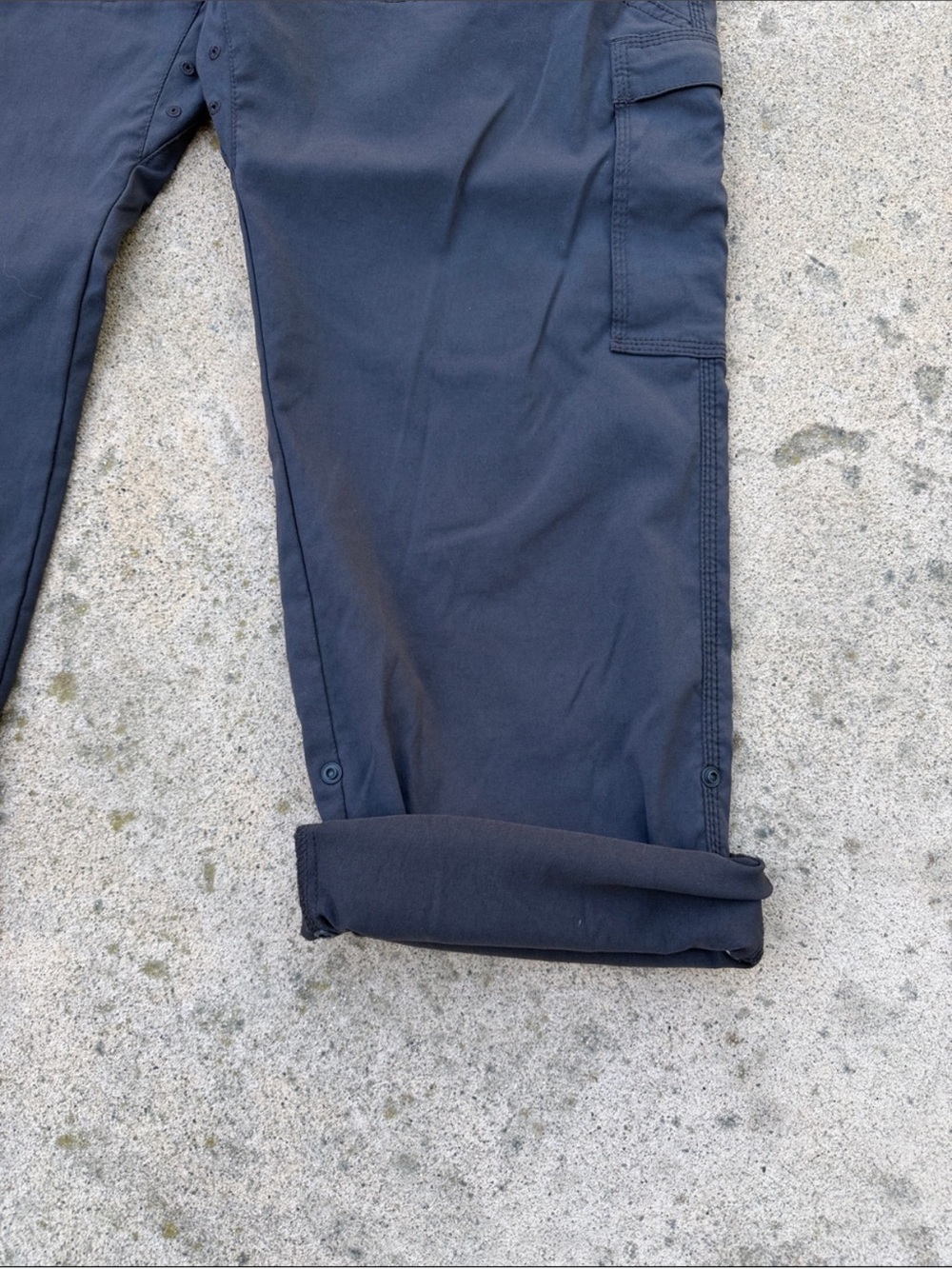 PrAna Men's zion Stretch Grey Gorpcore Hiking Trail Nylon Pants Size 38" x 30" - Picture 5 of 10
